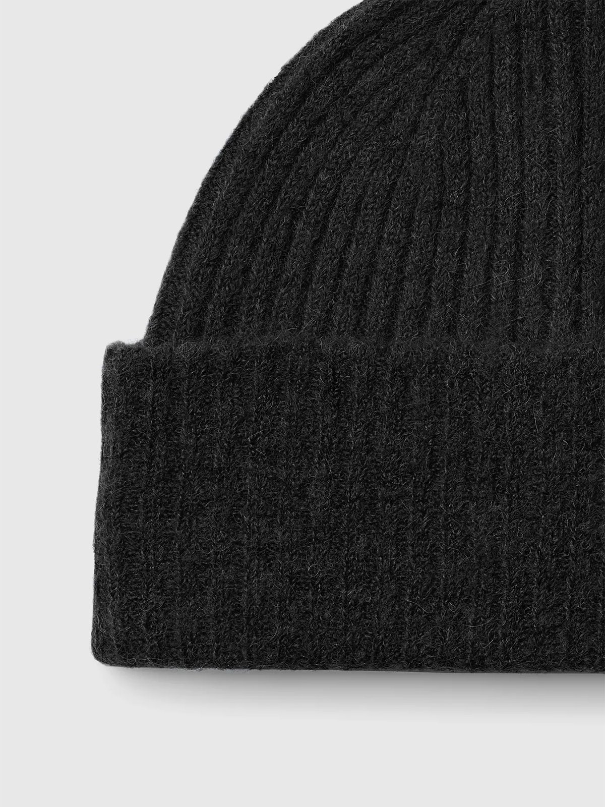 Selected Femme Lulu Lano Knit Beanie Black