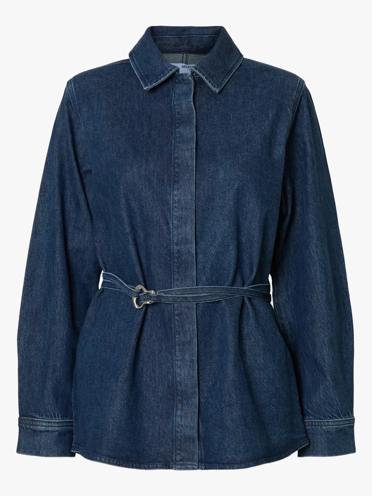 Selected Femme Relaxed Selma-Noa Long Sleeve Denim Shirt Medium Blue Denim