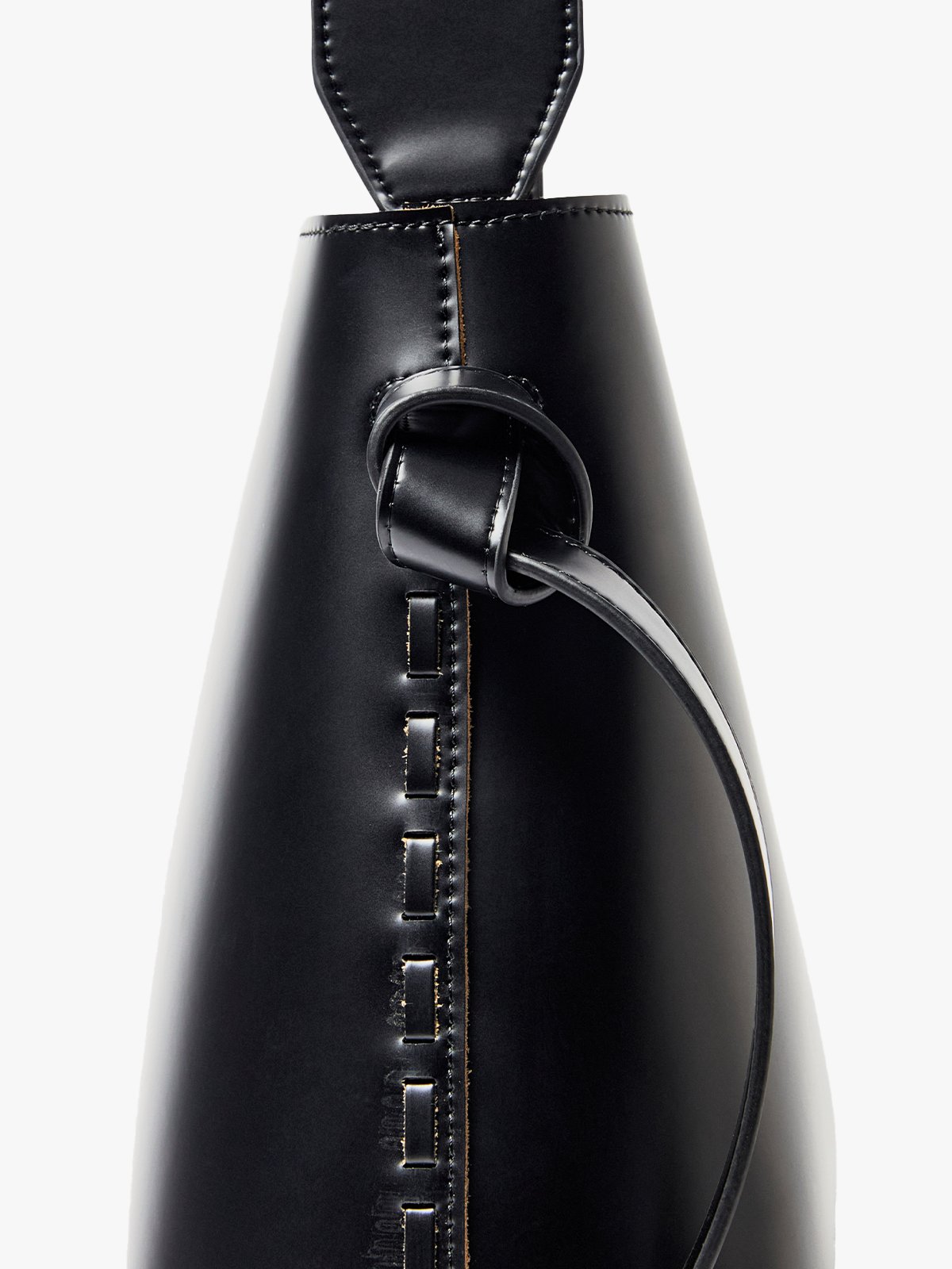 Selected Femme Stella Medium Leather Bag Black