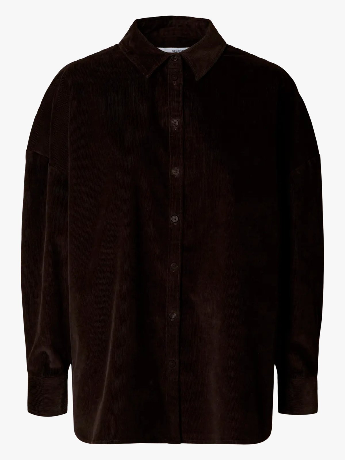 Selected Femme Runa Corduroy Shirt Chocolate Torte