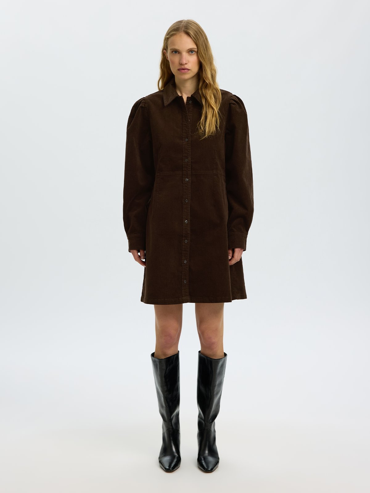 Selected Femme Runa Short Corduroy Dress Delicioso
