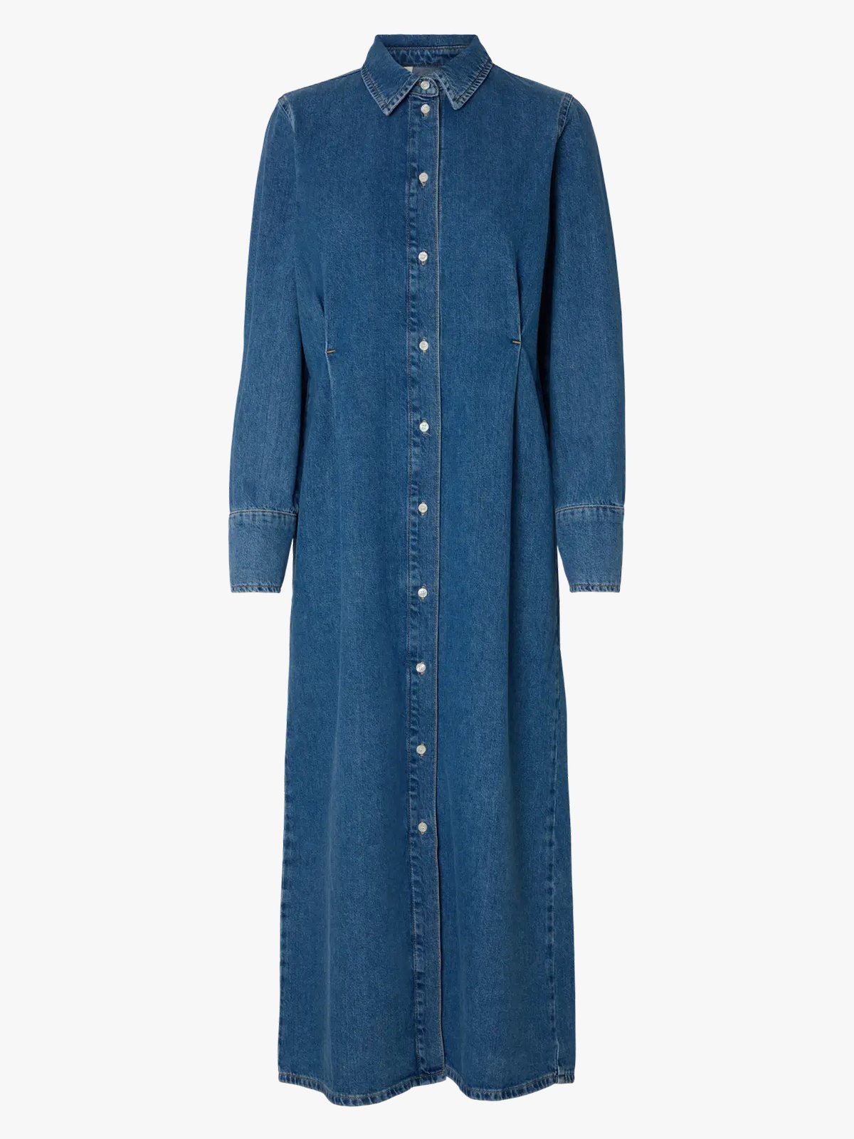 Selected Femme Regular Agathe Long Denim Dress Medium Blue Denim