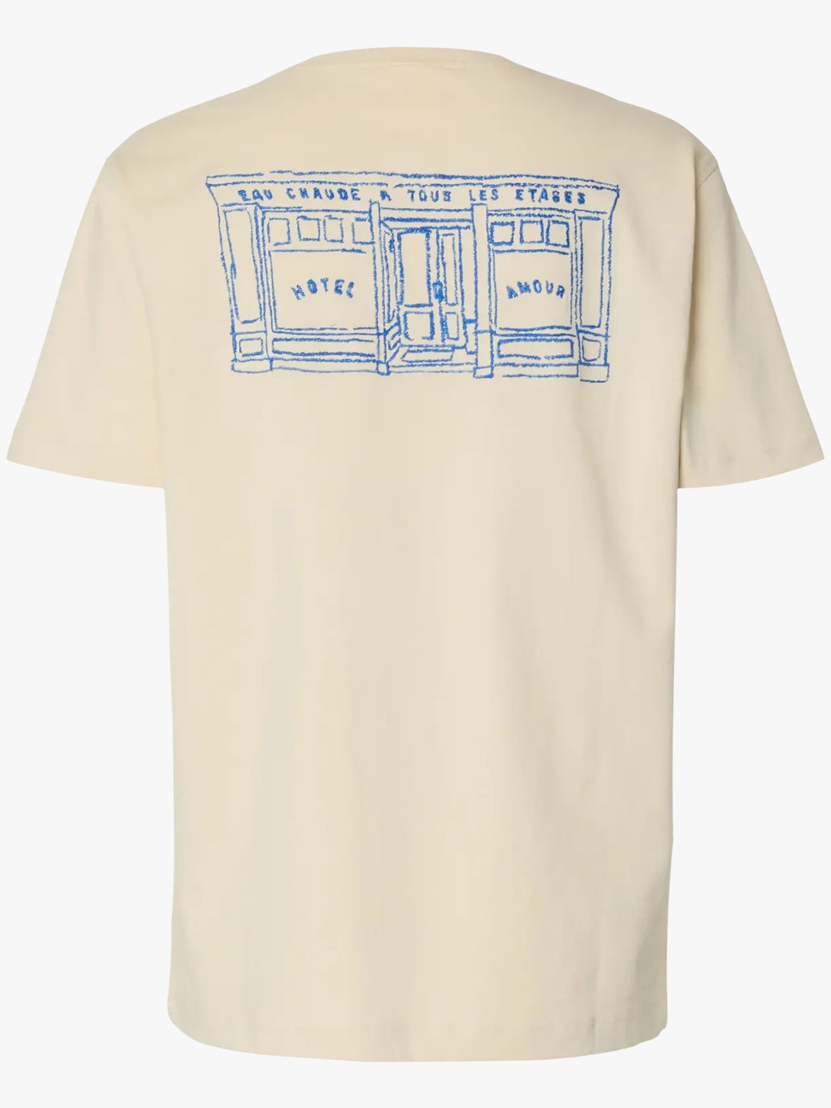 Selected Femme Relaxed Brook Short Sleeve Hotel Amour Tee Angora