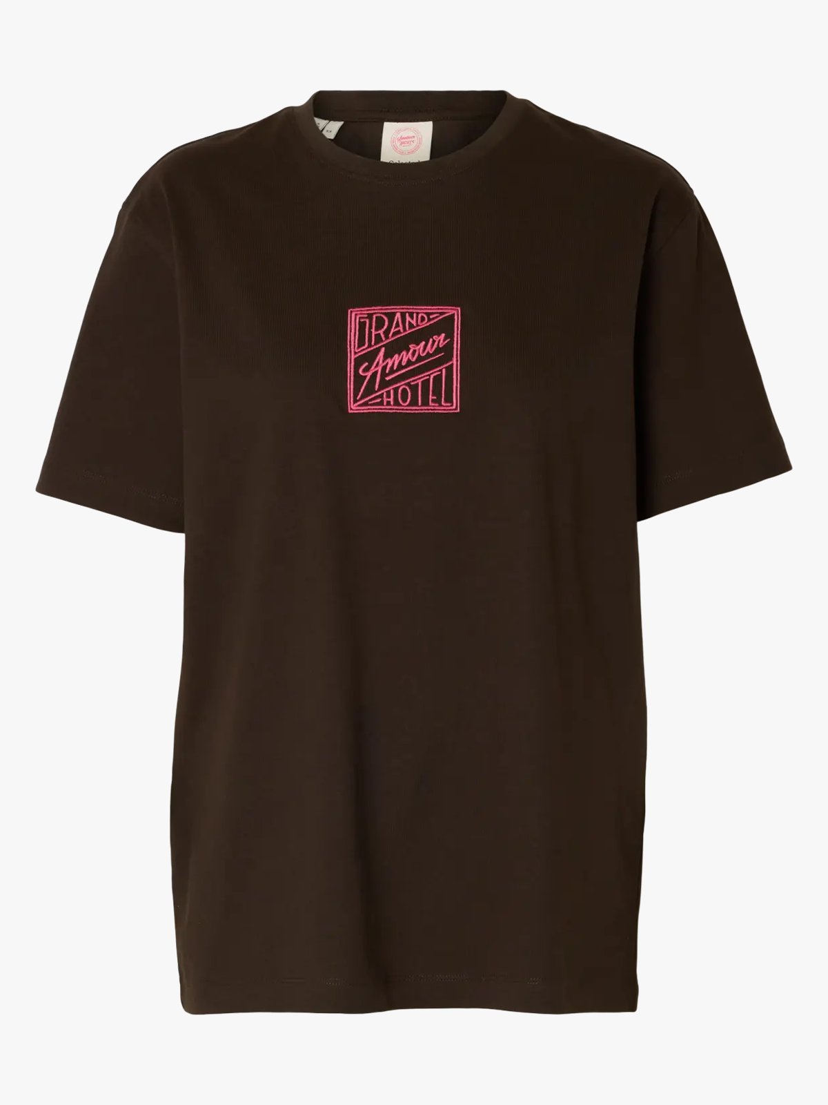 Selected Femme Relaxed Brook Short Sleeve Hotel Amour Tee Delicioso