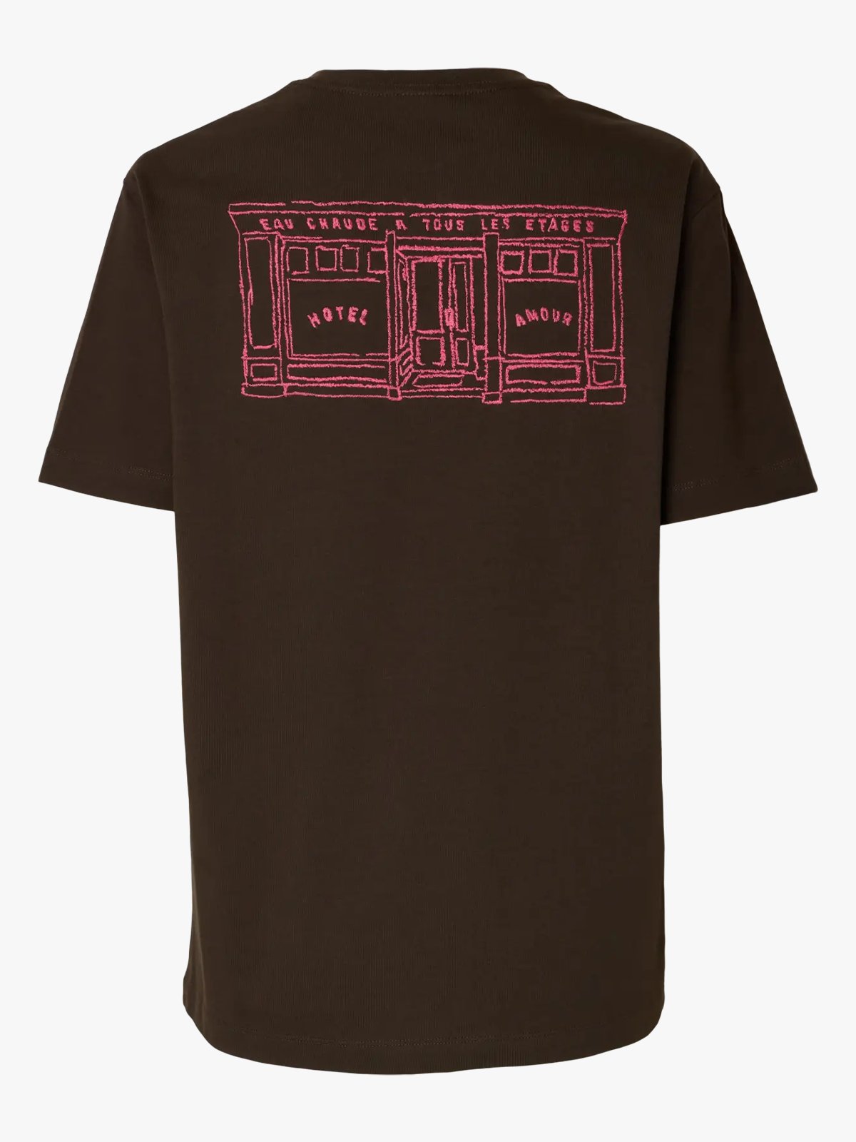 Selected Femme Relaxed Brook Short Sleeve Hotel Amour Tee Delicioso