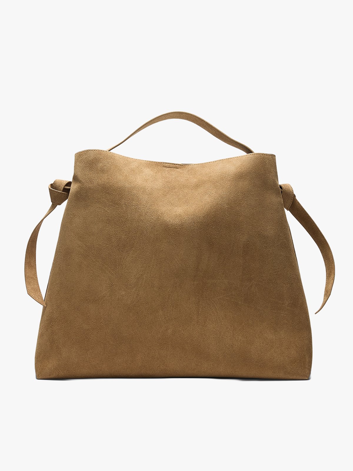 Selected Femme Stella Large Suede Bag Tan