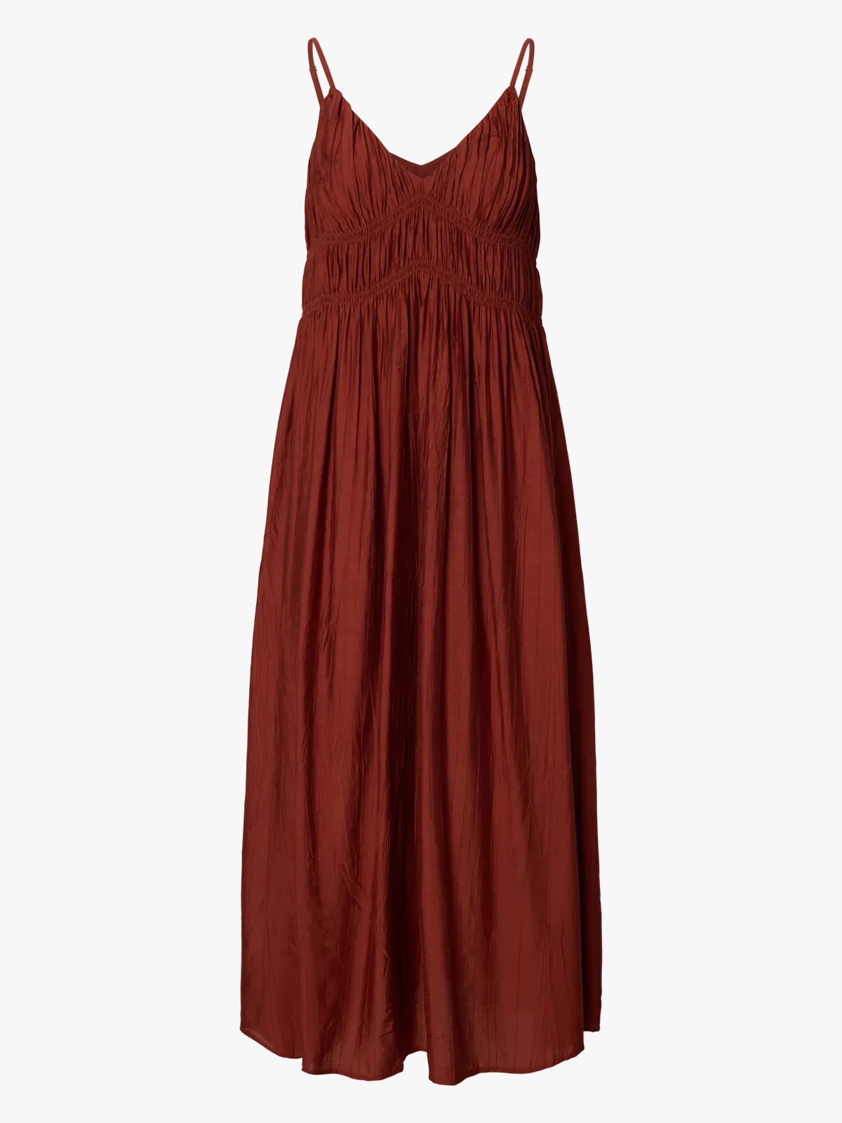 Selected Femme Jackie Regular Strap Ankle Dress Cherry Mahogany