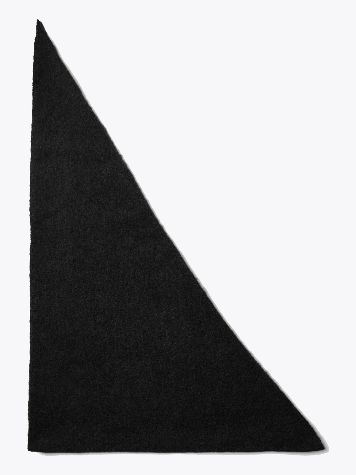 Selected Femme Lulu Brushed Wool Triangle Scarf Black