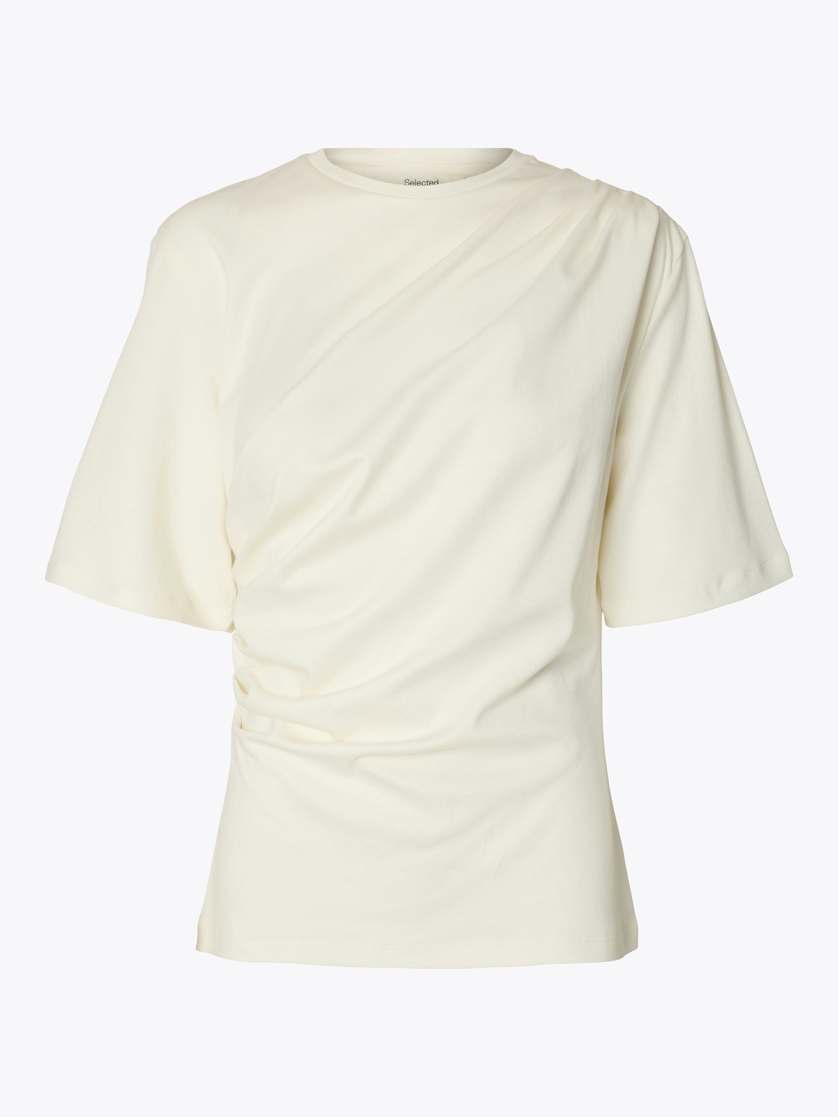 Selected Femme Oline Light Twist Tee Egret