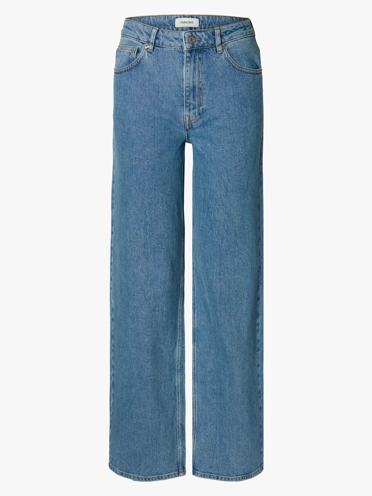 Selected Femme Wide Bea Kori High Waist Jeans Light Blue Denim