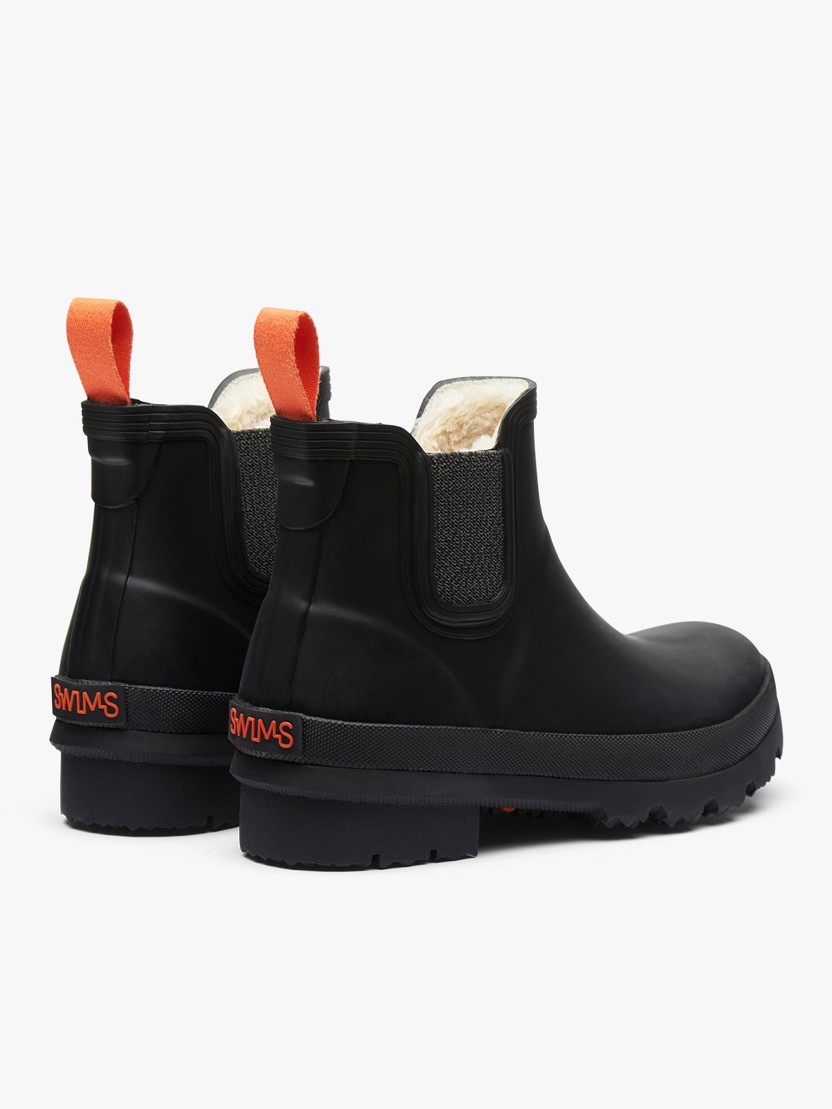 Swims Charlie Fur Rain Boot Black