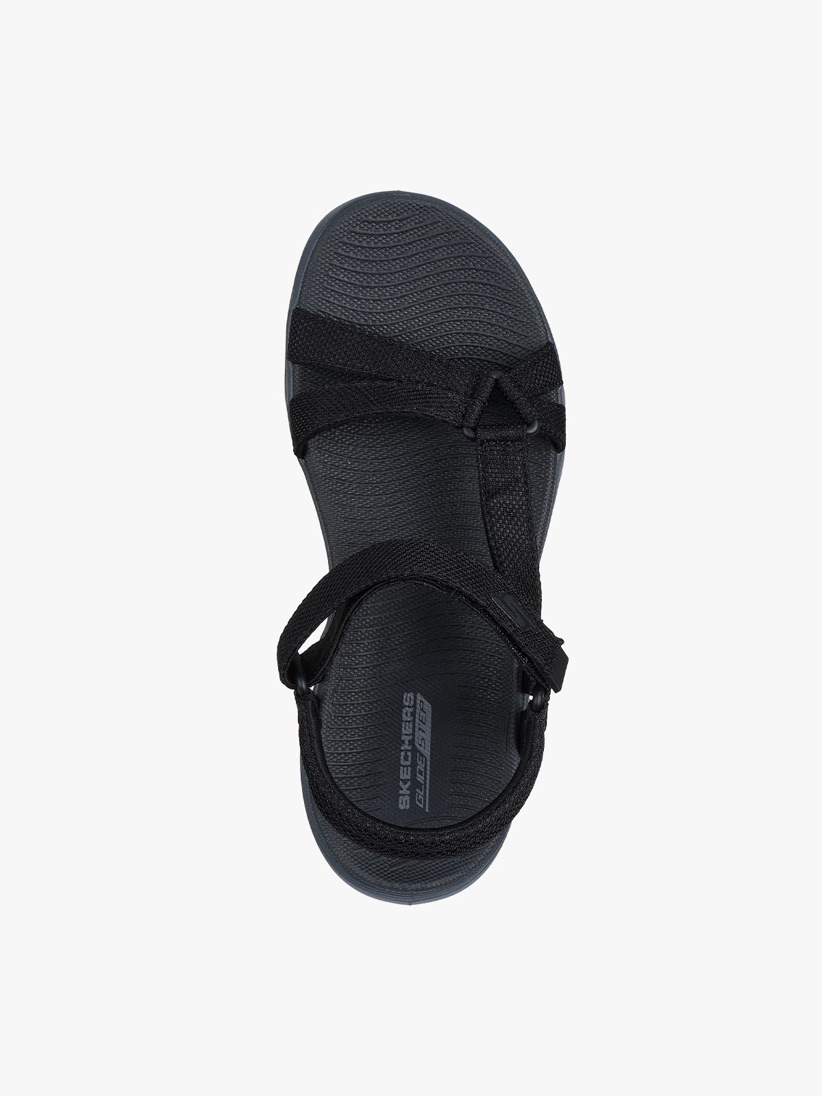 Skechers Go Walk Glide-Step 2.0 Sandal Black / Gray
