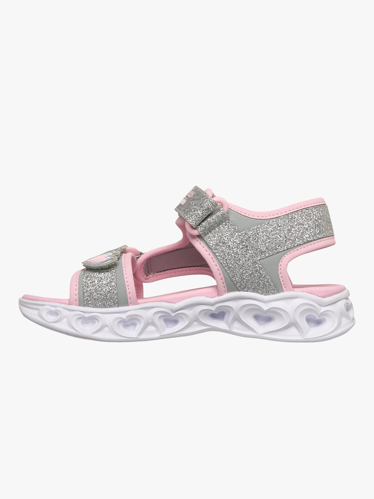 Skechers Heart Lights Sandals Metallic