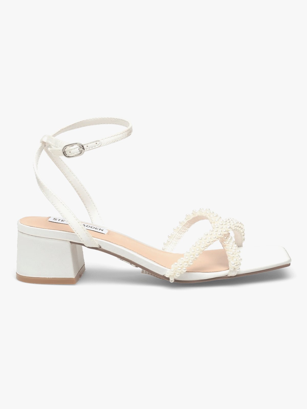 Steve Madden Gabby-P Ivory Satin