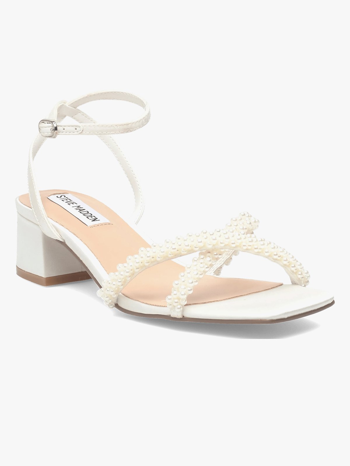 Steve Madden Gabby-P Ivory Satin