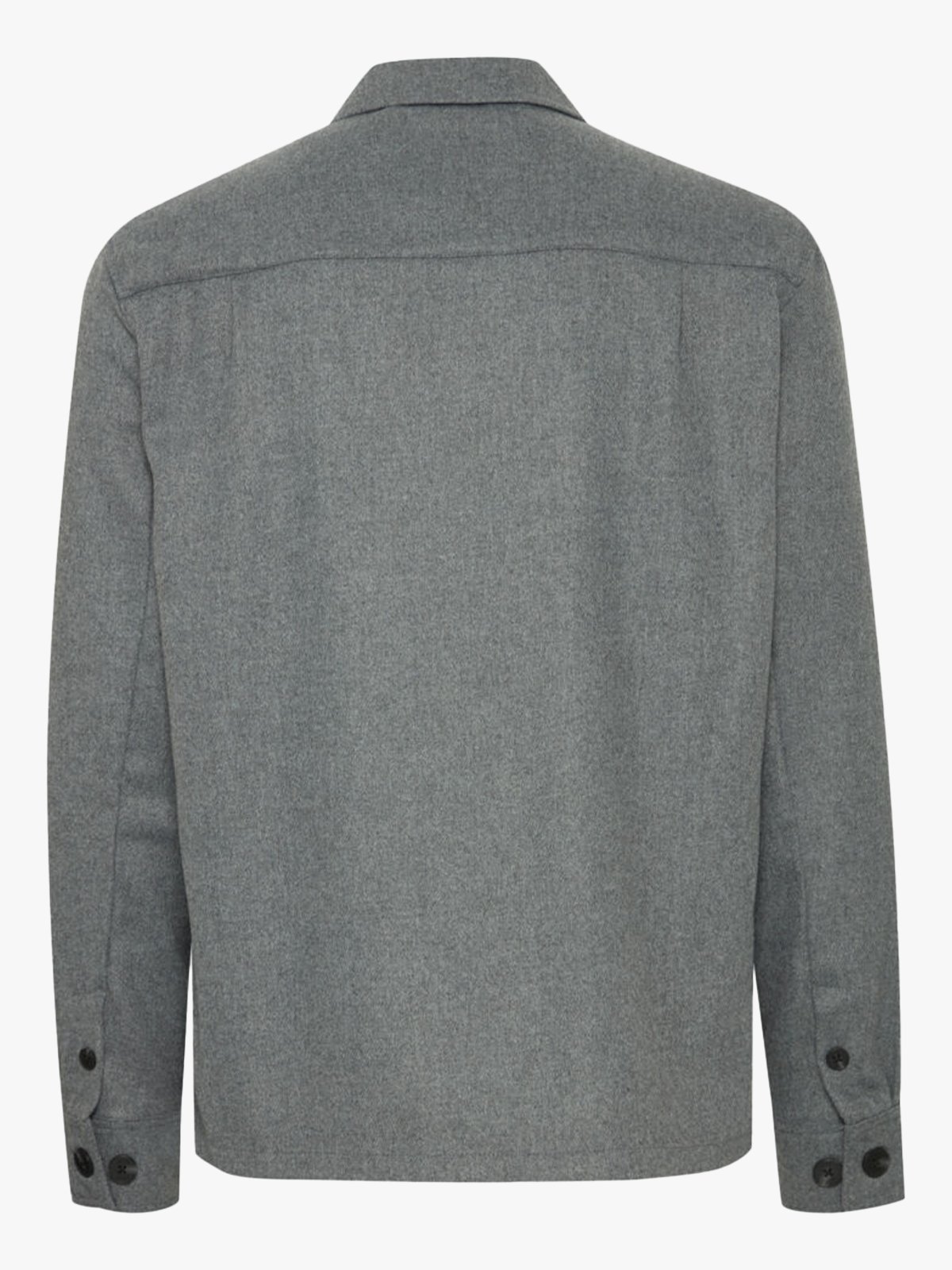 Solid Nels Overshirt Medium Grey Melange