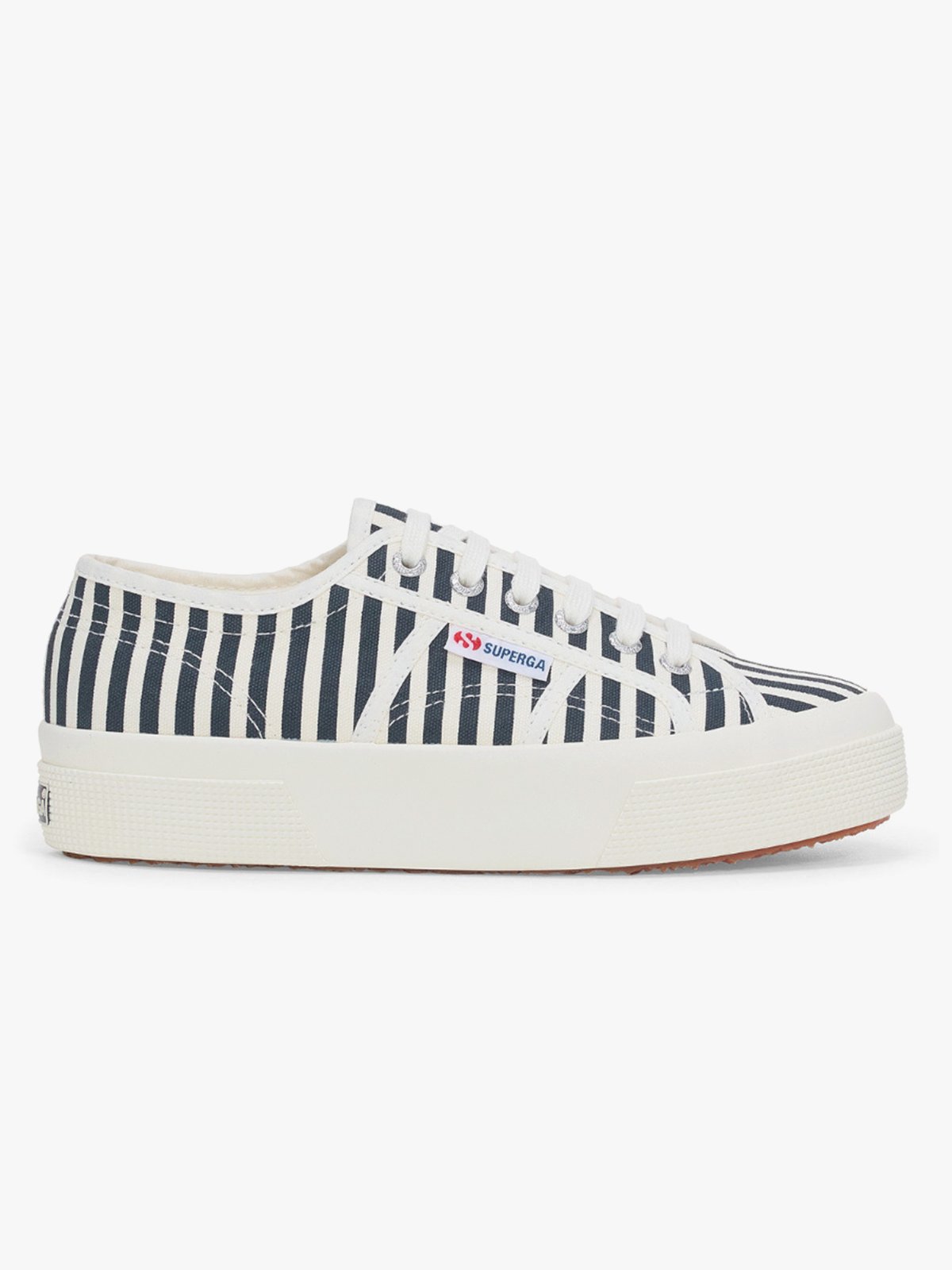 Superga 2740 Stripes Print Off White / Navy