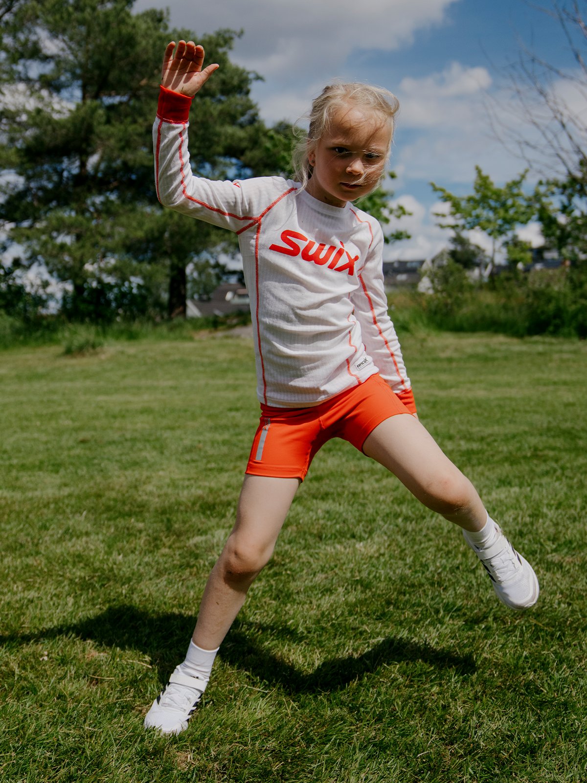 Swix Roadline Half Tights Junior Fiery Red