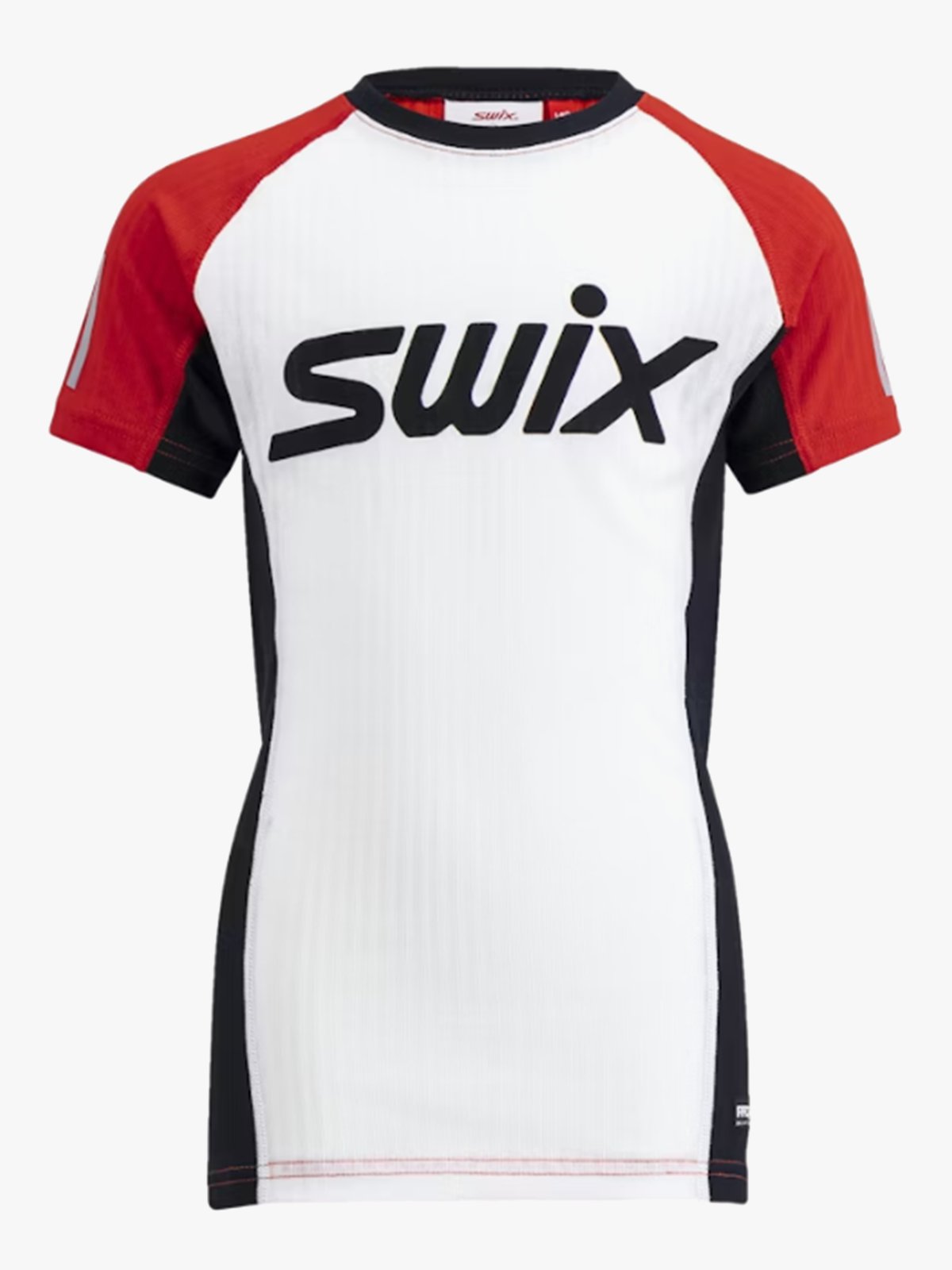 Swix Roadline RaceX Short Sleeve Junior Bright White / Fiery Red