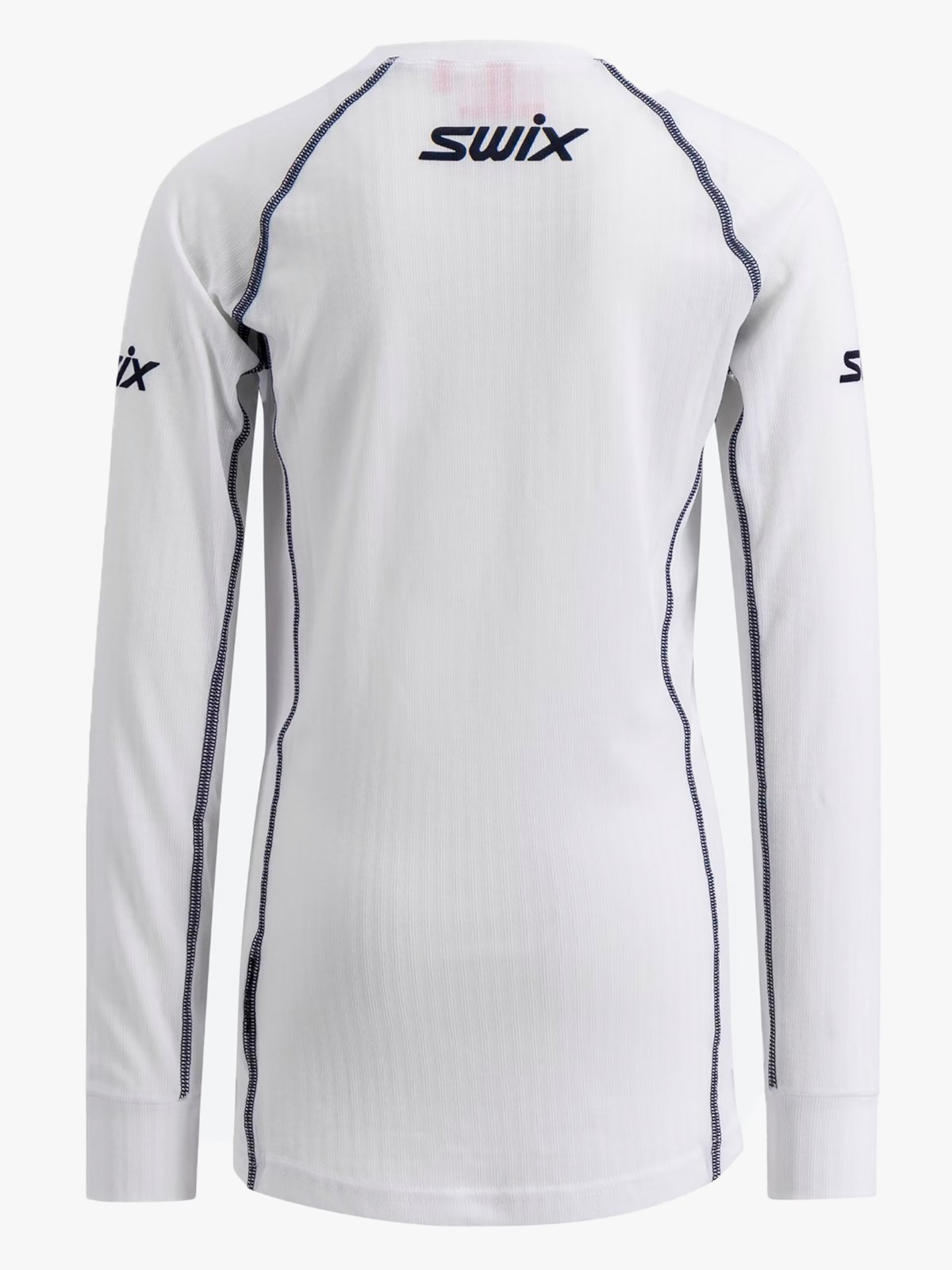 Swix RaceX Classic Long Sleeve Junior Bright White / Dark Navy