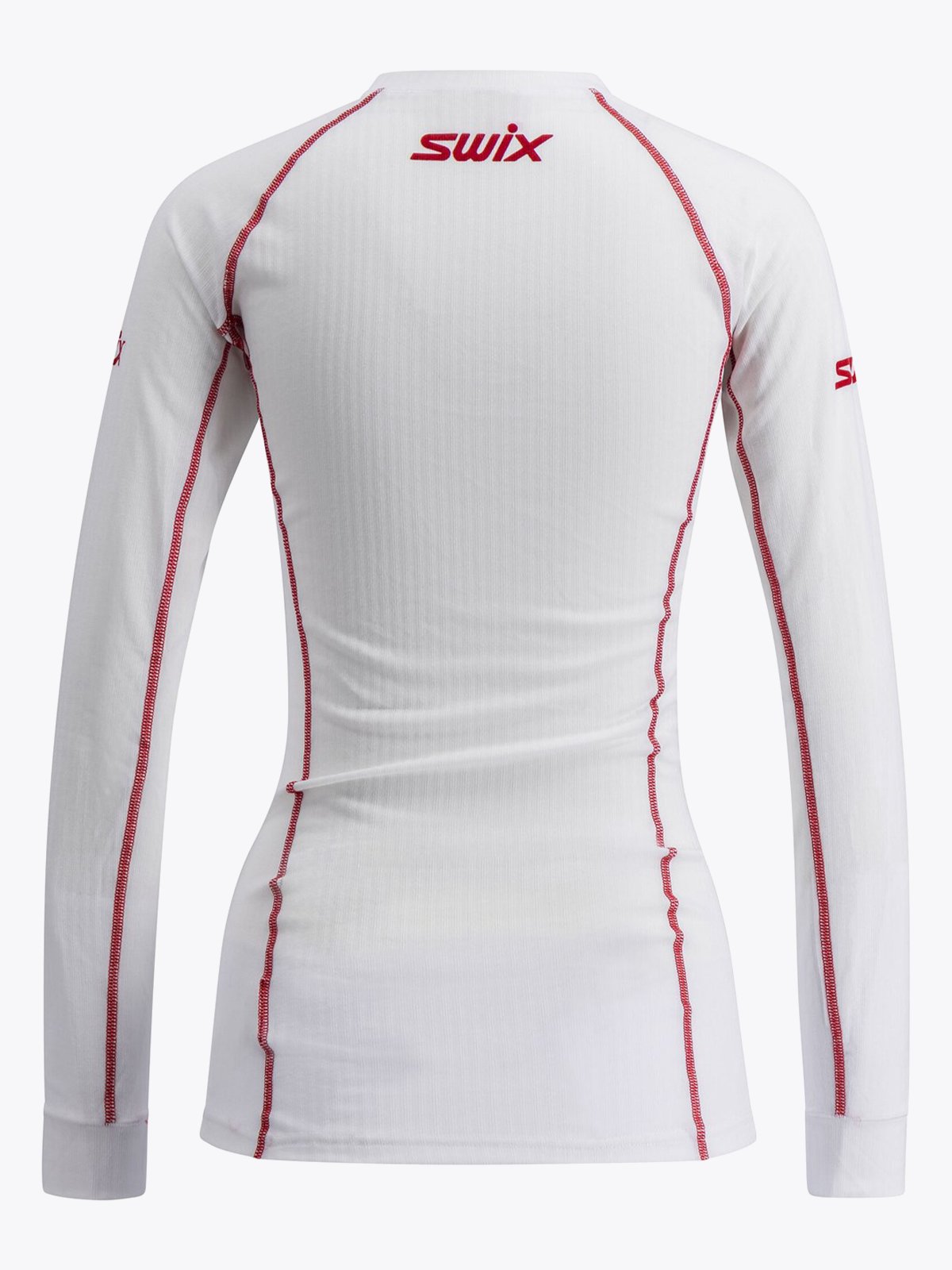 Swix RaceX Classic Long Sleeve Bright White/Swix Red