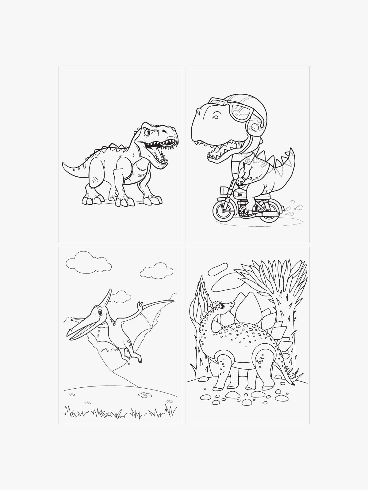 Tinka Fargebok Dinosaur 40 Sider 120g Flerfarget