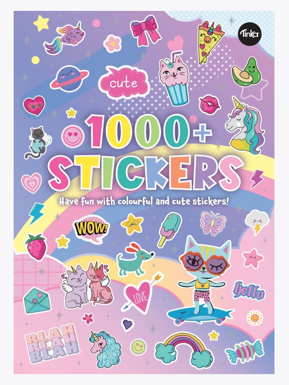 Tinka Stickersbok 1000+ Stickers 21x29,5 Flerfarget