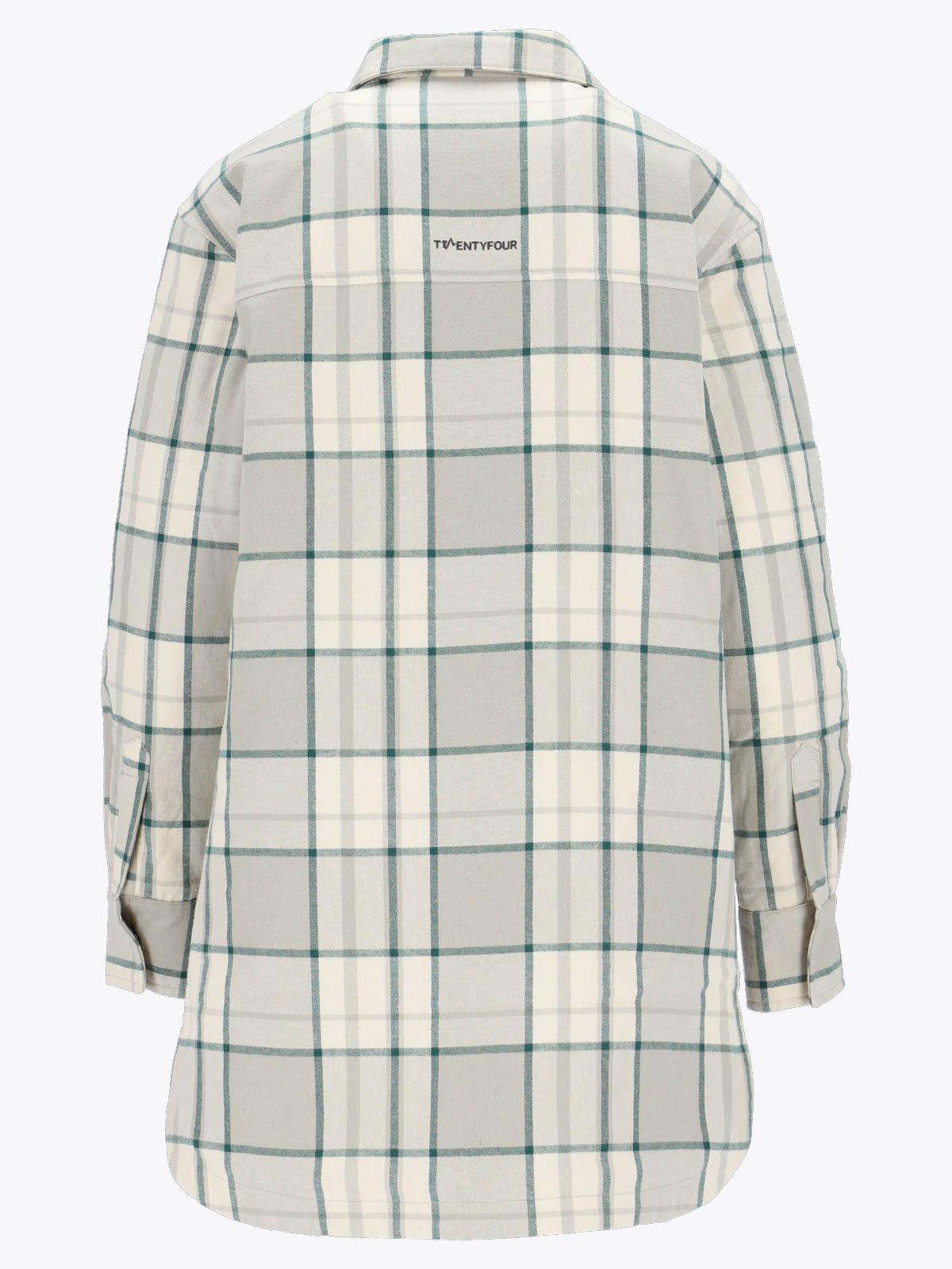 Twentyfour Finse Flannel Jakke Varm Grå