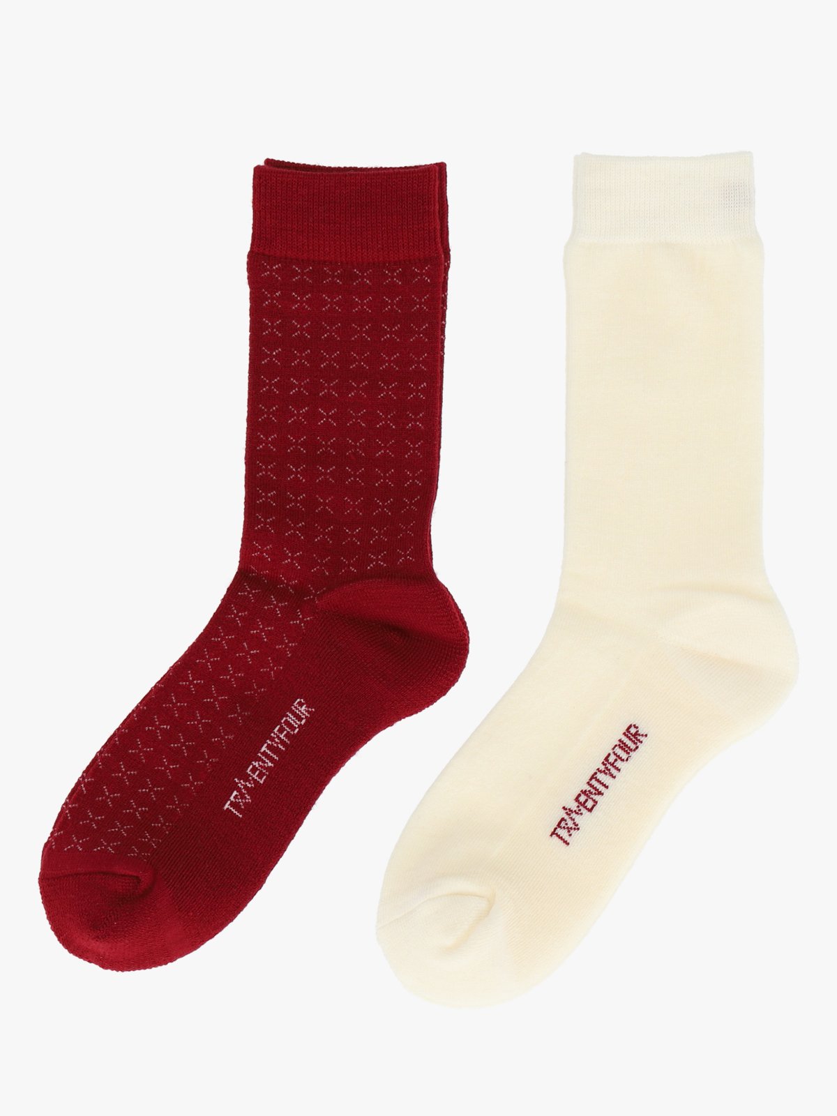 Twentyfour Aurora Idun Ullsokk 2-Pack Vinrød