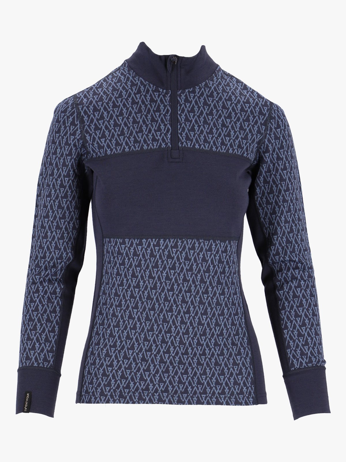 Twentyfour Aurora Aya Ull Half Zip Blekkblå