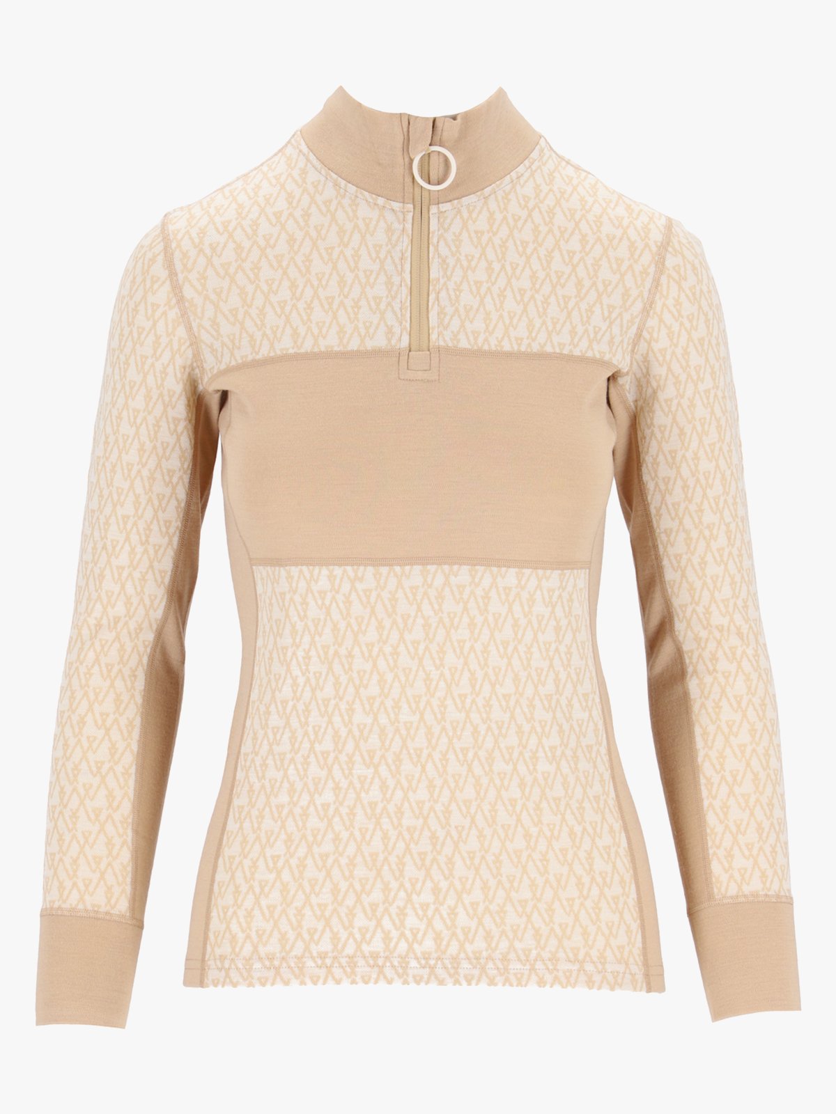 Twentyfour Aurora Aya Ull Half Zip Sand