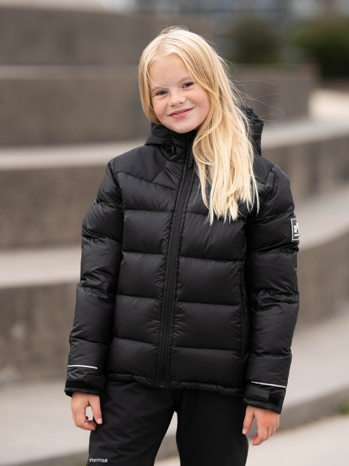 Twentyfour Isbre Dunjakke Junior Sort