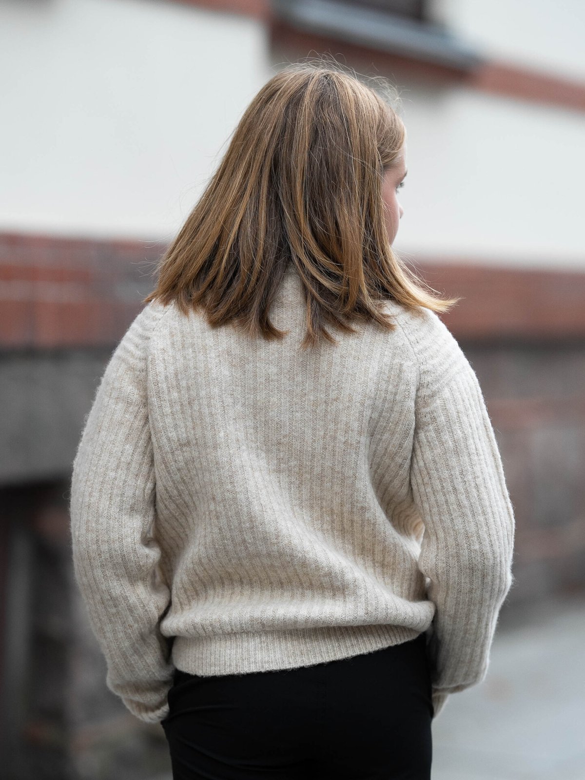 Twentyfour Mode Iris Half-Zip Genser Junior BEIGE