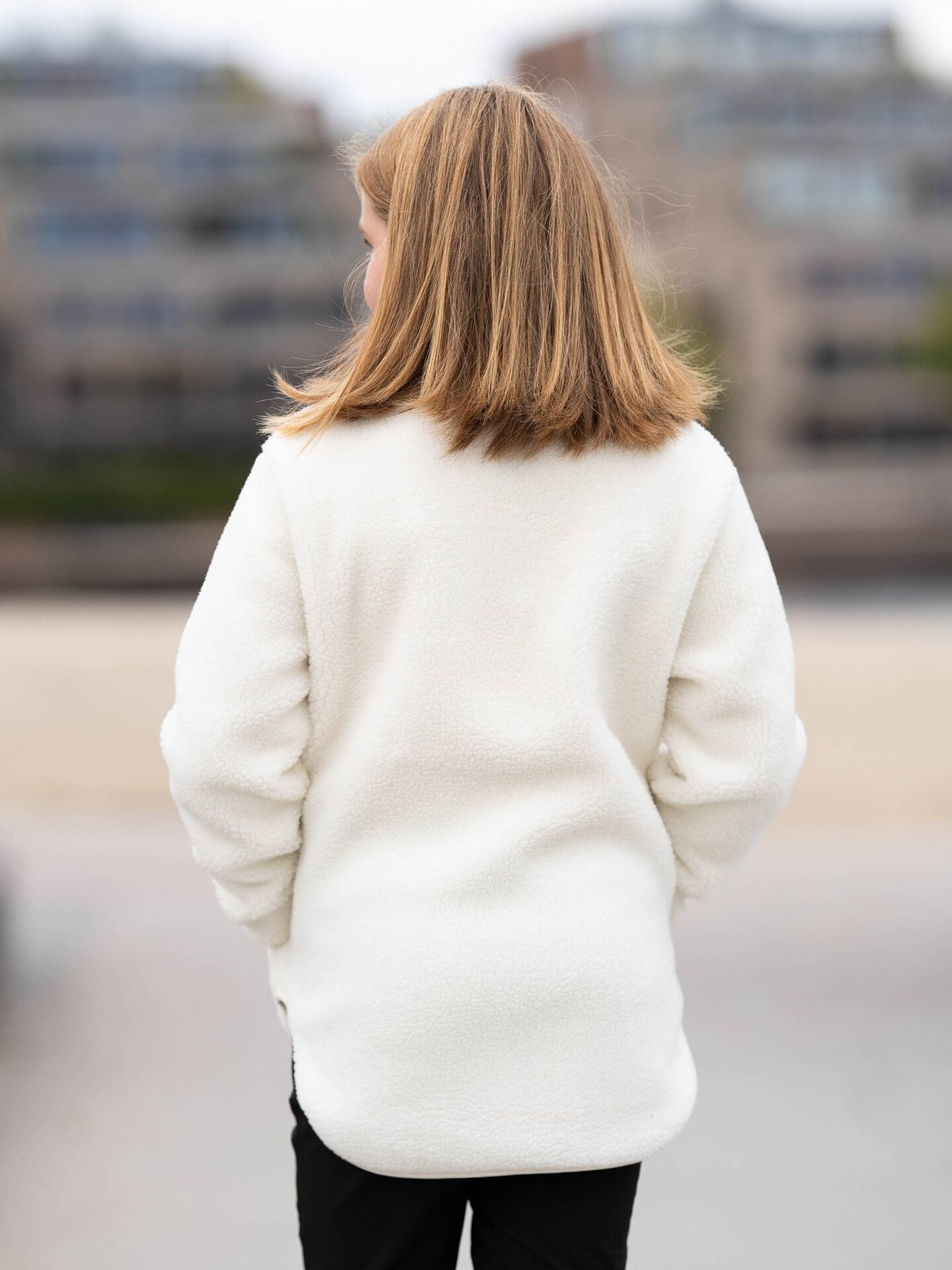 Twentyfour Mode Pile Half-Zip Junior Bomull