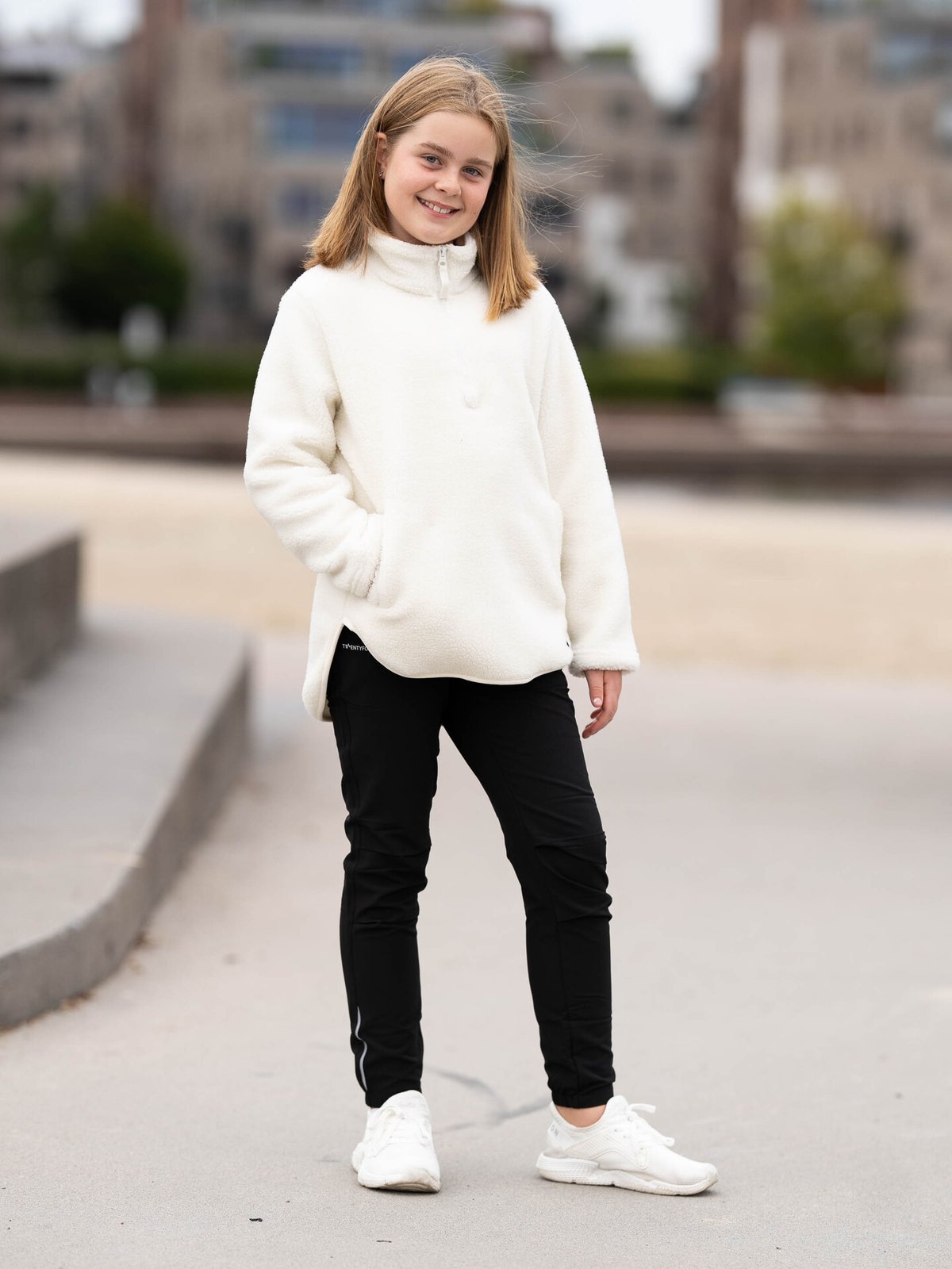 Twentyfour Mode Pile Half-Zip Junior Bomull