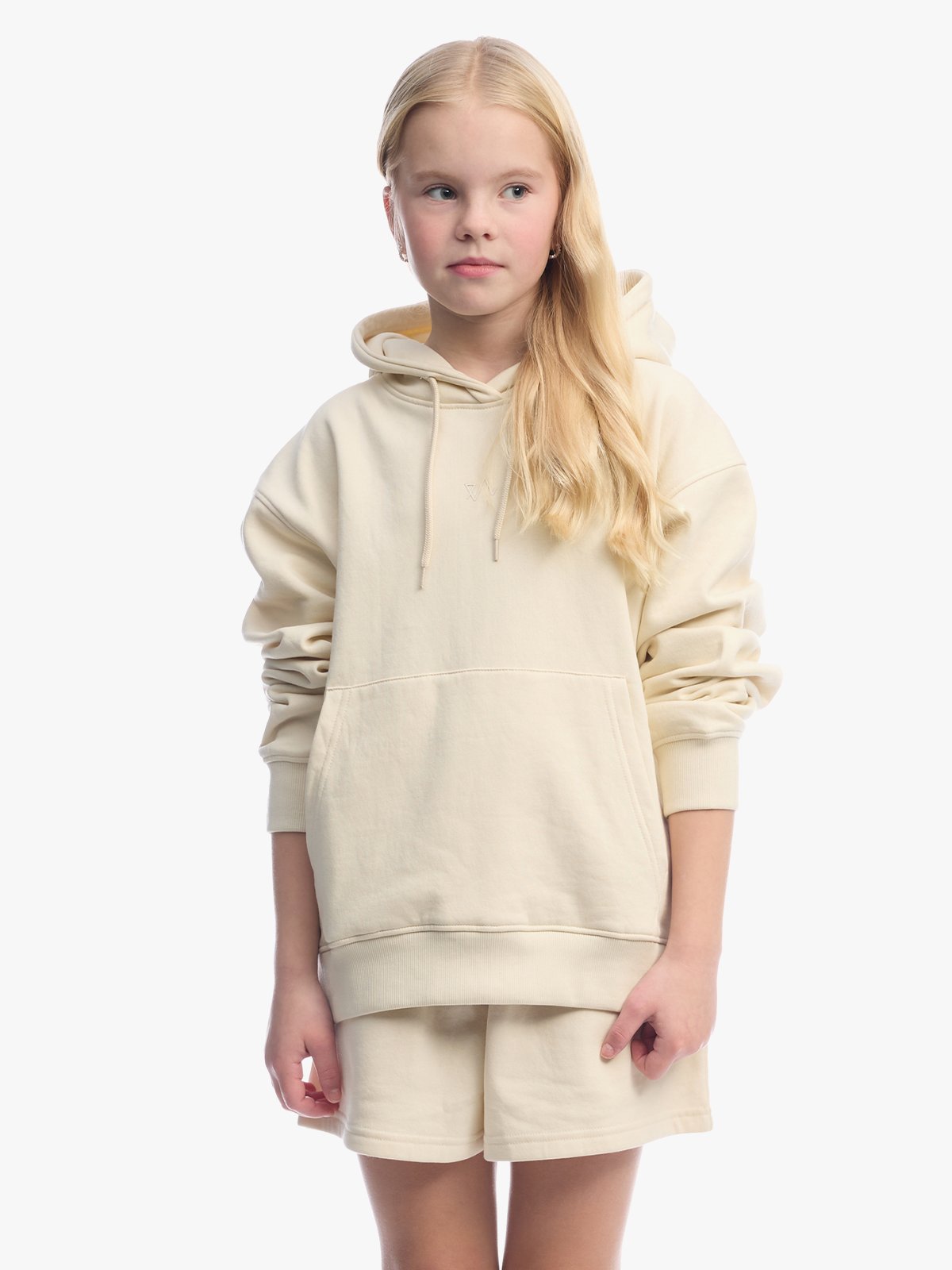 Twentyfour & Hoodie Junior Gråhvit