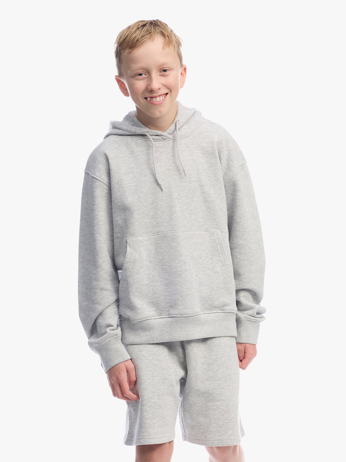 Twentyfour & Hoodie Junior Lys Grå