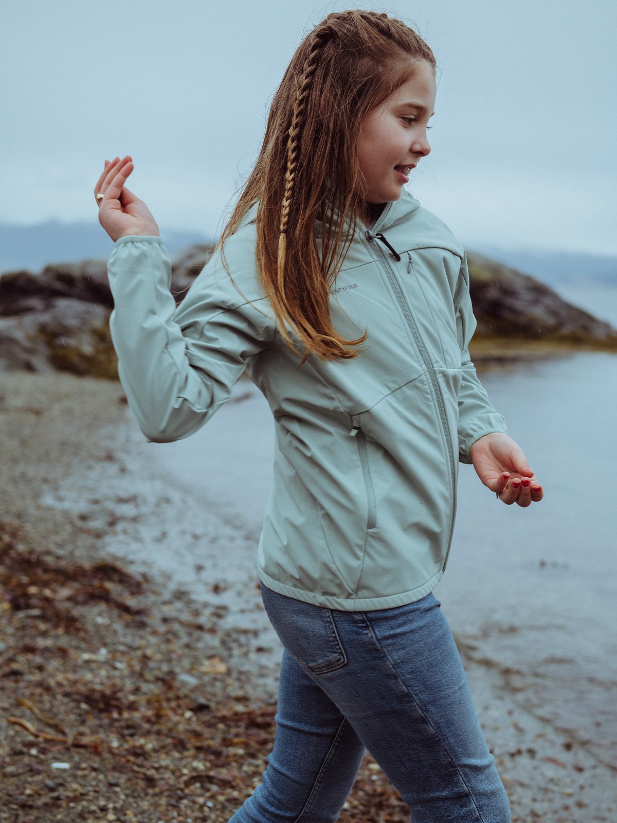 Twentyfour Venture 360 Jakke Junior Grågrønn