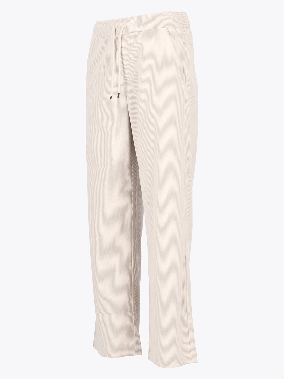 Twentyfour Mode Cord Bukse Gråhvit