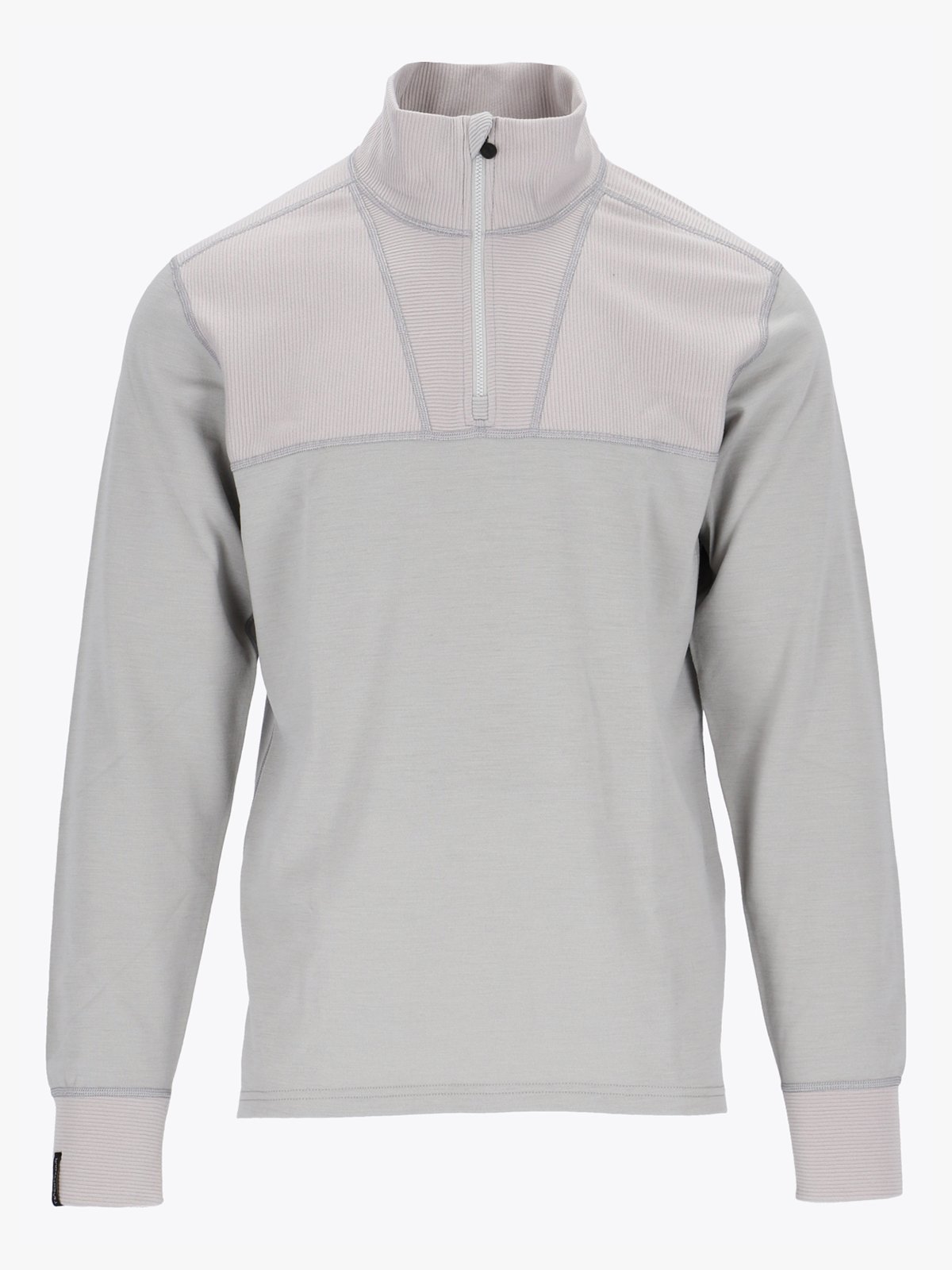 Twentyfour Aurora Obi Ull Half Zip Lys Grå