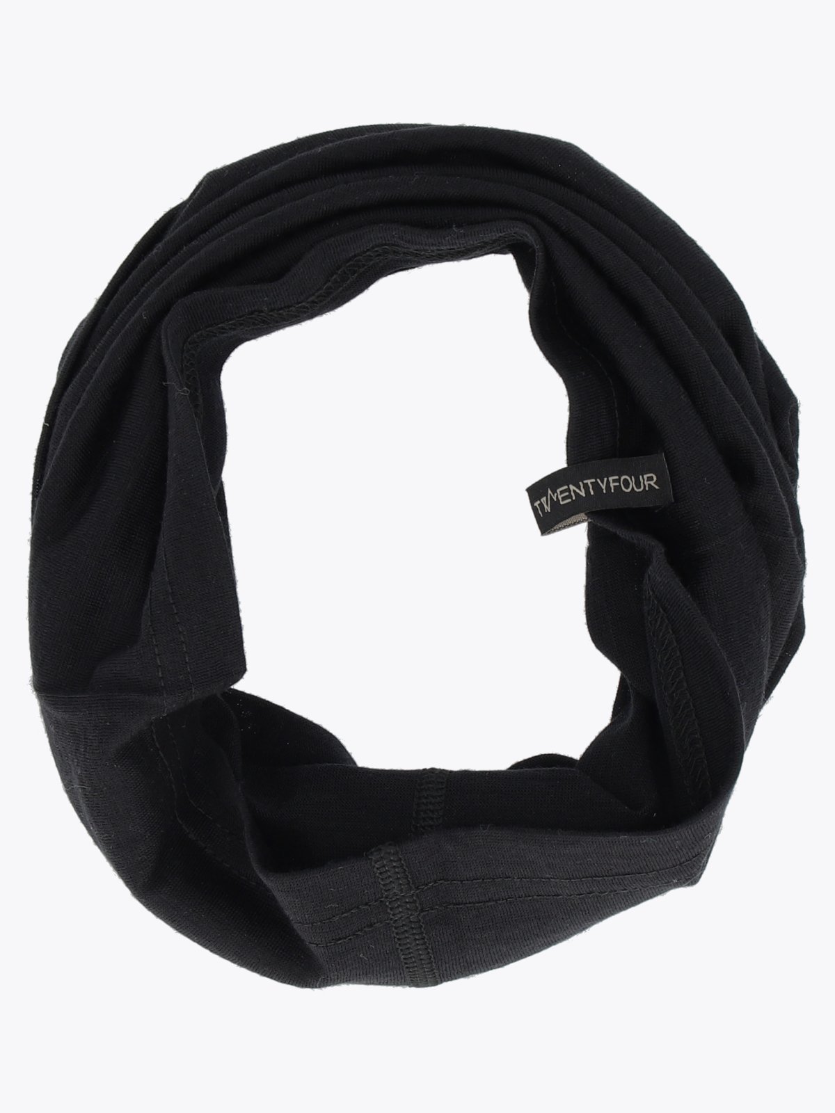 Twentyfour & Merino Hals Sort