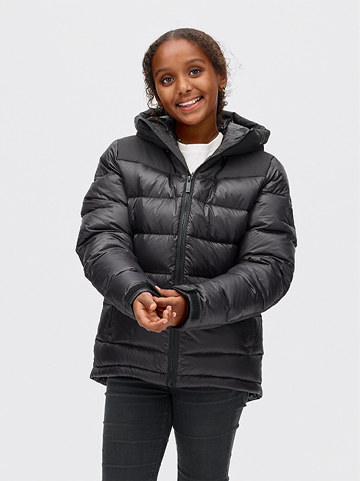 Twentyfour Aurora Warm Dunjakke Junior Sort