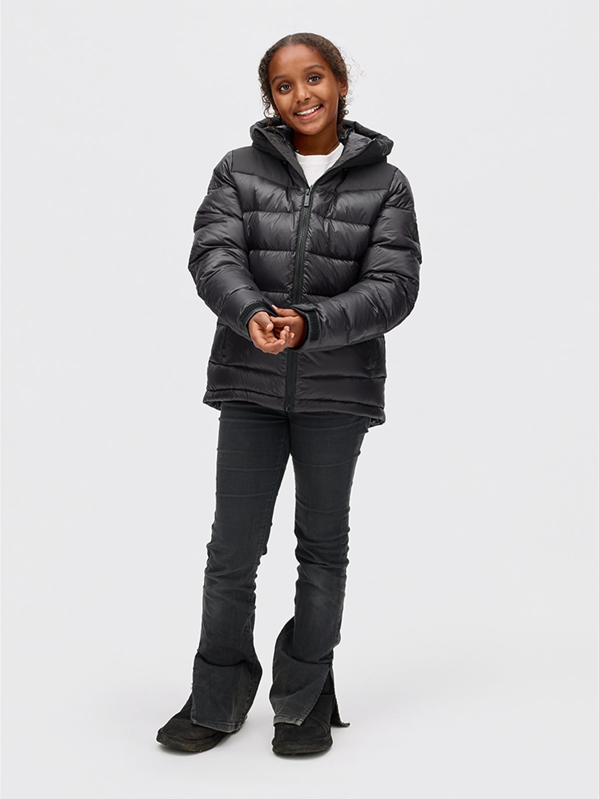 Twentyfour Aurora Warm Dunjakke Junior Sort