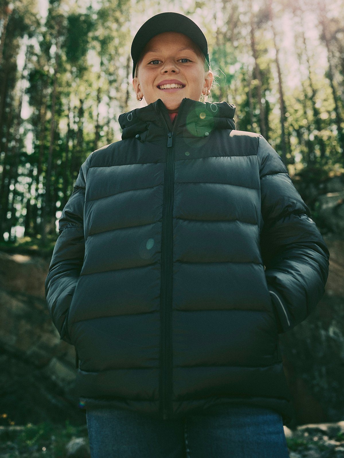 Twentyfour Aurora Warm Dunjakke Junior Sort