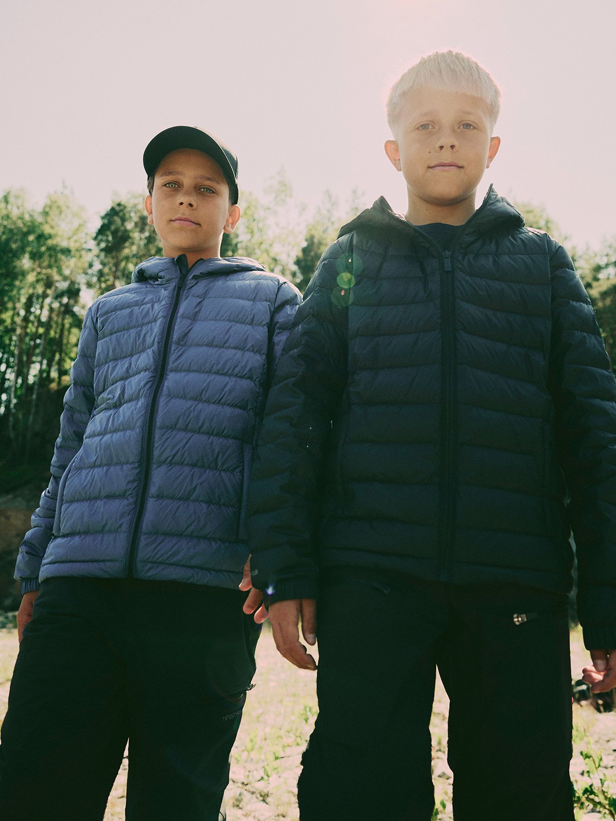 Twentyfour Aurora Lett Dunjakke Junior Sort