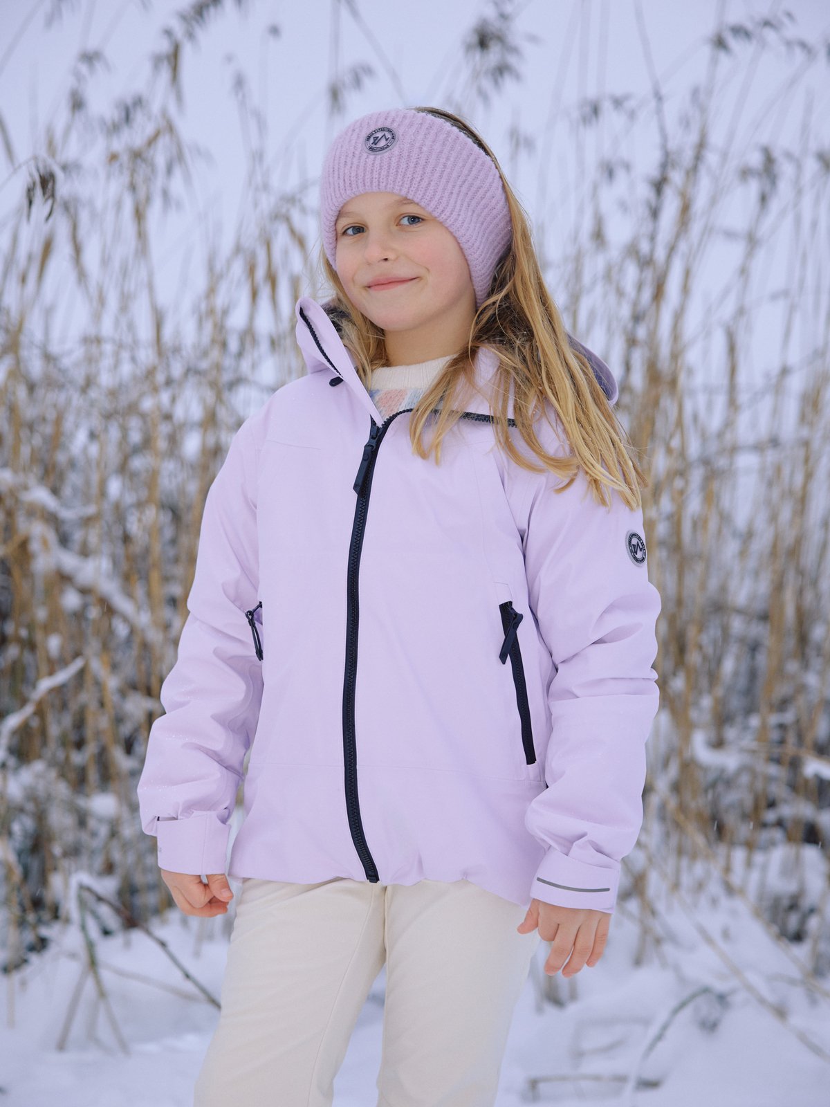 Twentyfour Aurora 3-Lags Skalljakke Junior Lavendel