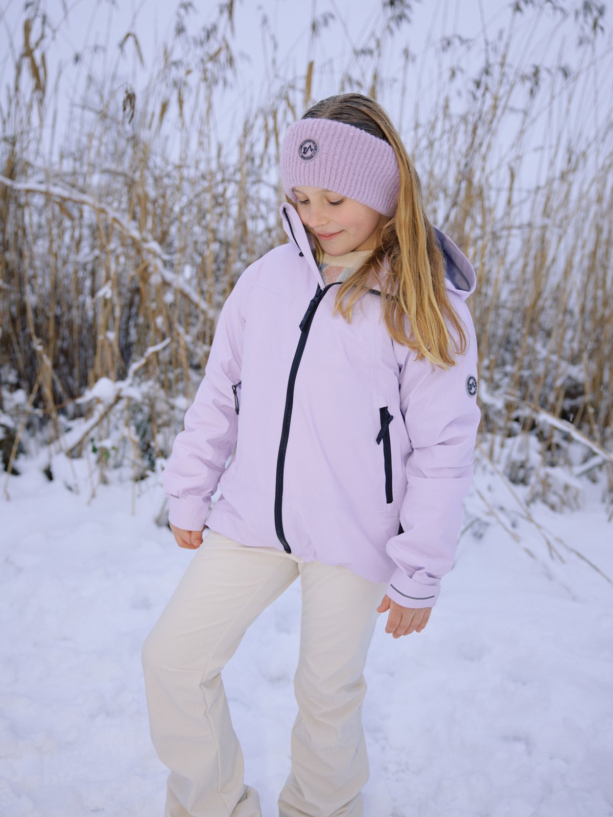 Twentyfour Aurora 3-Lags Skalljakke Junior Lavendel