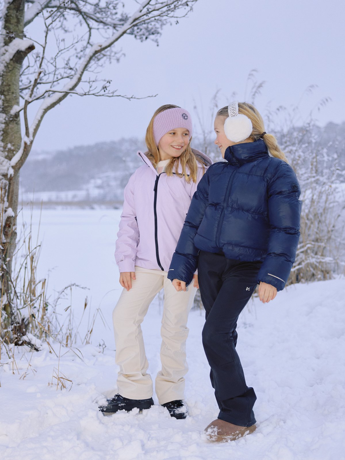 Twentyfour Aurora 3-Lags Skalljakke Junior Lavendel