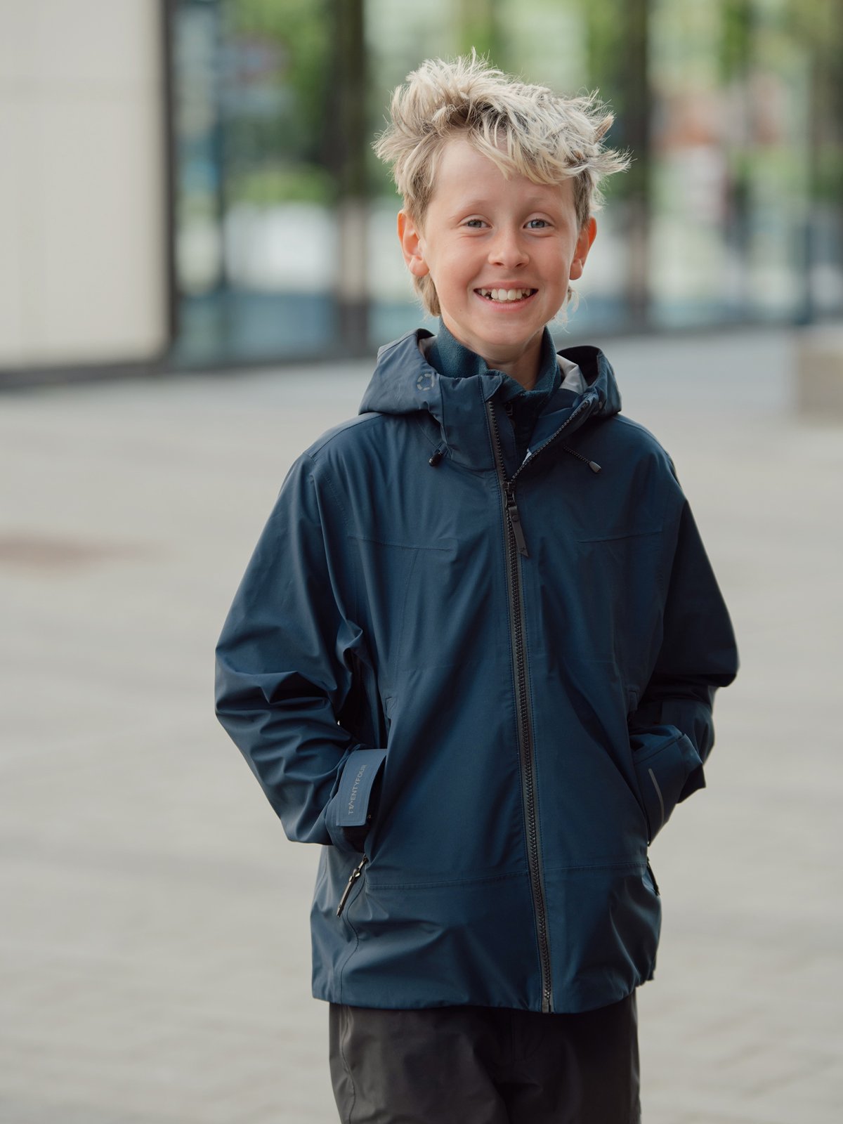 Twentyfour Aurora 3-Lags Skalljakke Junior Marine