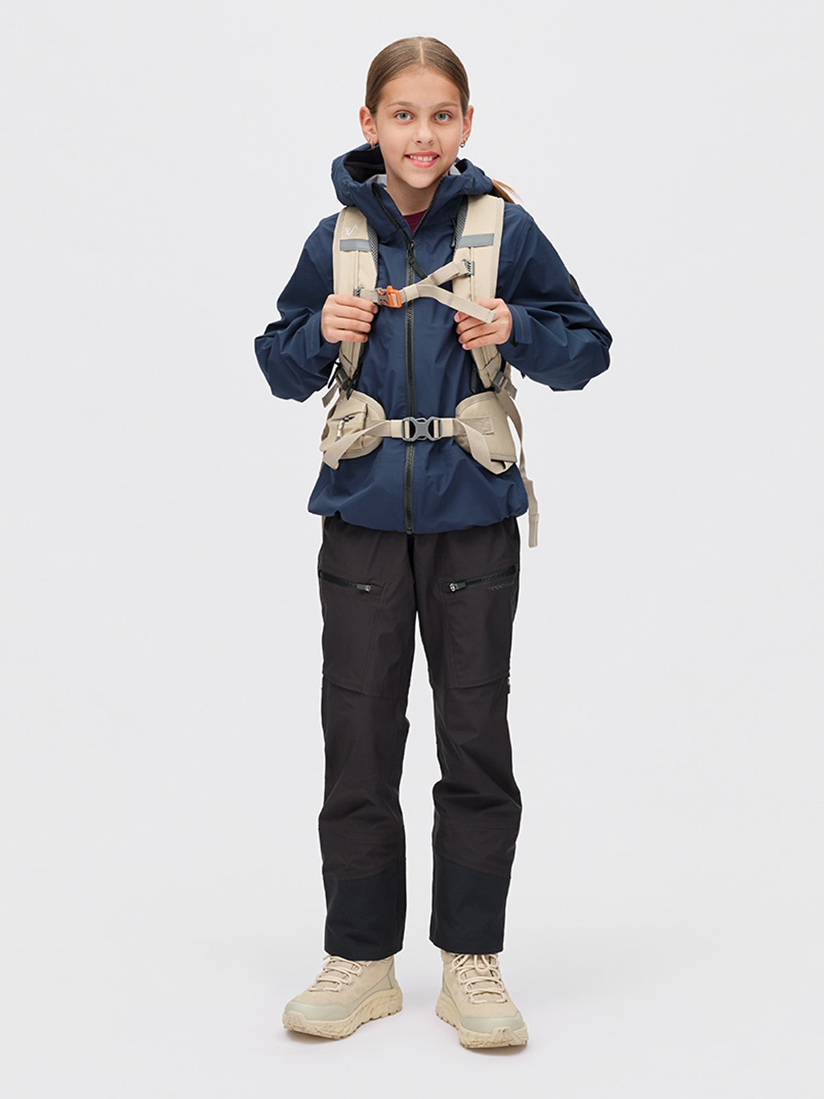 Twentyfour Aurora 3-Lags Skalljakke Junior Marine